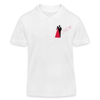 Département mariage marié mariée - Polo enfant bio Stanley/Stella - blanc - Devant