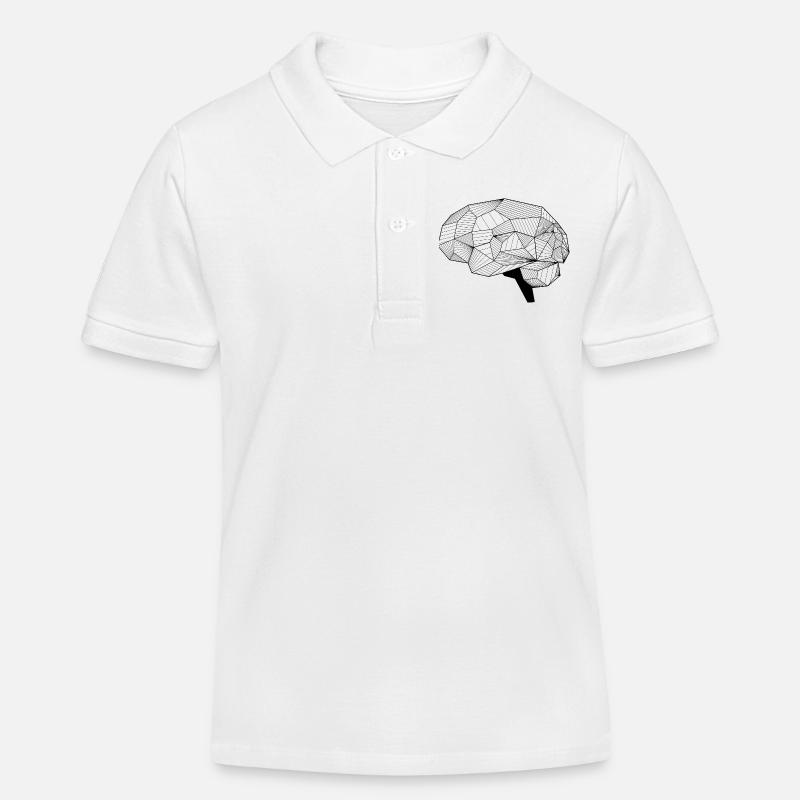 Cerveau - Polo enfant bio Stanley/Stella - blanc