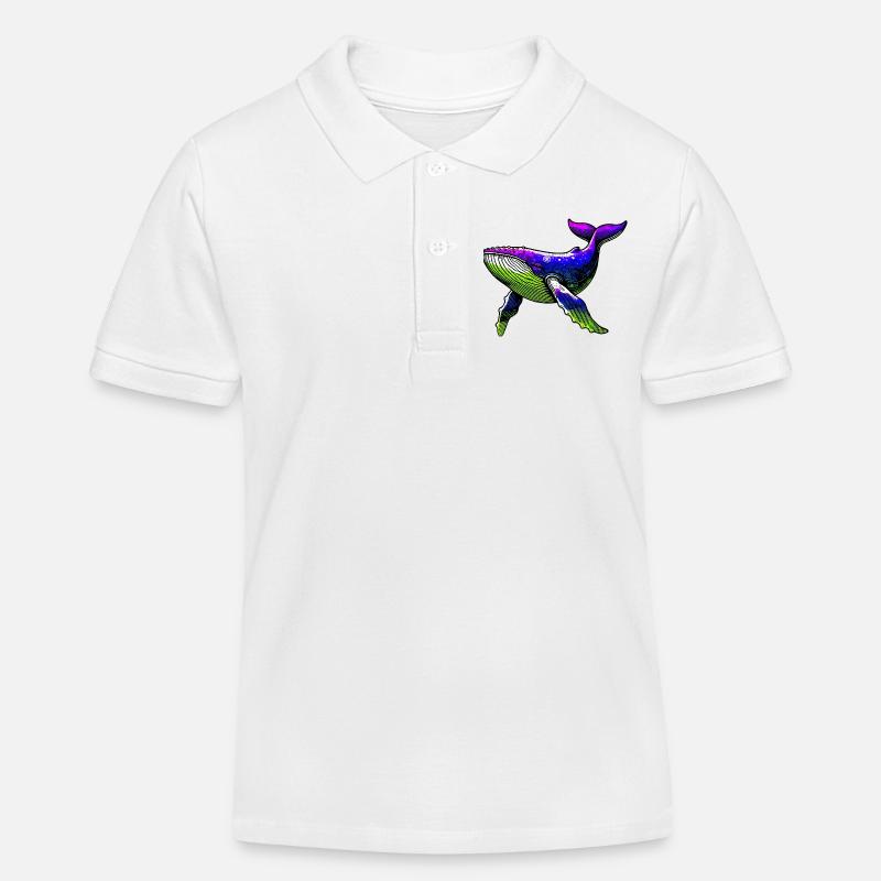 Baleine - Polo enfant bio Stanley/Stella - blanc