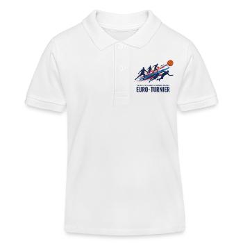 Basketball Turnier - Kinder Organic Poloshirt Mini Sprinter von Stanley/Stella - Weiß - Vorne