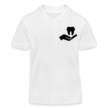 Dentist, Dentist, Dental Practice - Kids Organic Polo Shirt by Stanley/Stella - white - Front