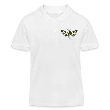 MOTH – The Light Seemed Reasonable - Kids Organic Polo Shirt by Stanley/Stella - white - Front