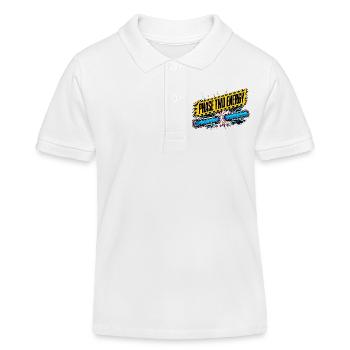 Phase Two Energy Fight HUD Challenge Gamer St - Kids Organic Polo Shirt by Stanley/Stella - white - Front