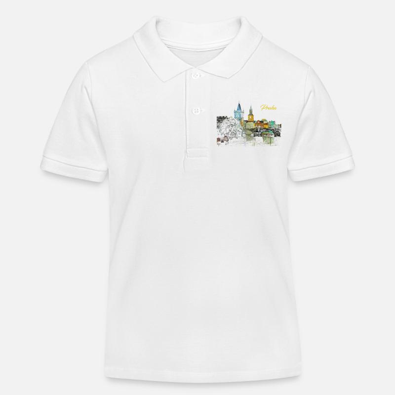 Prag - Kinder Organic Poloshirt Mini Sprinter von Stanley/Stella - Weiß