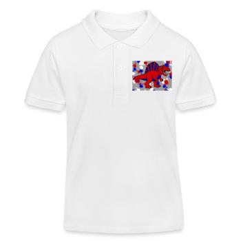 Spinosaurus Dino - Kinder Organic Poloshirt Mini Sprinter von Stanley/Stella - Weiß - Vorne