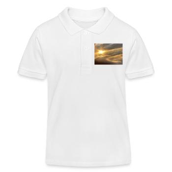 La lumière du soleil sur une mer de nuages - Polo enfant bio Stanley/Stella - blanc - Devant