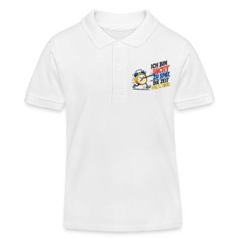 Ich Bin Nicht Zu Spät – Wecker Spruch - Kinder Organic Poloshirt Mini Sprinter von Stanley/Stella - Weiß - Vorne