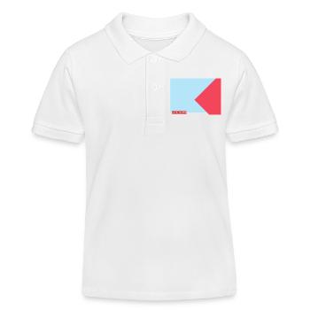 BLUE RED 2025 - Kinder Organic Poloshirt Mini Sprinter von Stanley/Stella - Weiß - Vorne