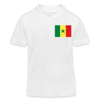 Drapeau du Sénégal - Polo enfant bio Stanley/Stella - blanc - Devant