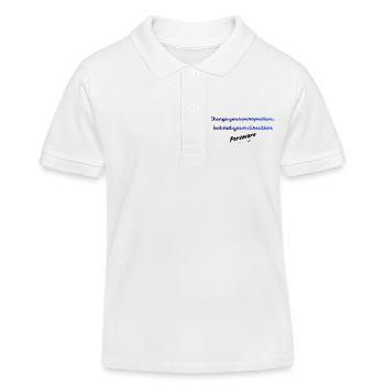 Ändere deine Perspektive, nicht deine Richtung | Insp - Kinder Organic Poloshirt Mini Sprinter von Stanley/Stella - Weiß - Vorne