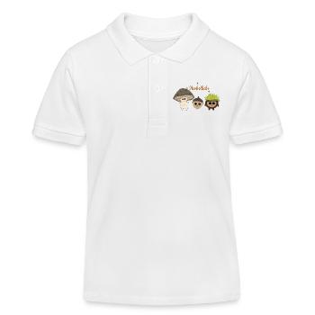 Herbstliebe - Kinder Organic Poloshirt Mini Sprinter von Stanley/Stella - Weiß - Vorne