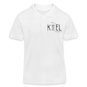 Kiel - Ostsee - Segeln - Kinder Organic Poloshirt Mini Sprinter von Stanley/Stella - Weiß - Vorne