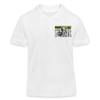 RADFAHRER - Kinder Organic Poloshirt Mini Sprinter von Stanley/Stella - Weiß - Vorne