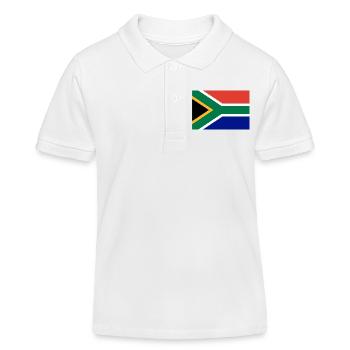 Afrique du Sud Afrique du Sud - Polo enfant bio Stanley/Stella - blanc - Devant