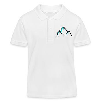 Mountains Mountains - Kids Organic Polo Shirt by Stanley/Stella - white - Front