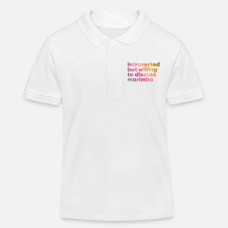 Marimba - Polo enfant bio Stanley/Stella - blanc