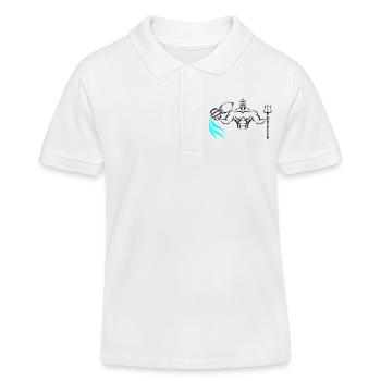 Alpha Aquarius Deluxe - Kinder Organic Poloshirt Mini Sprinter von Stanley/Stella - Weiß - Vorne