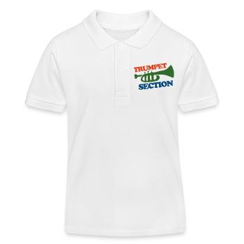 Trumpet Section Logo Tee - Kids Organic Polo Shirt by Stanley/Stella - white - Front