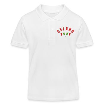 Drapeaux italiens Celano - Polo enfant bio Stanley/Stella - blanc - Devant