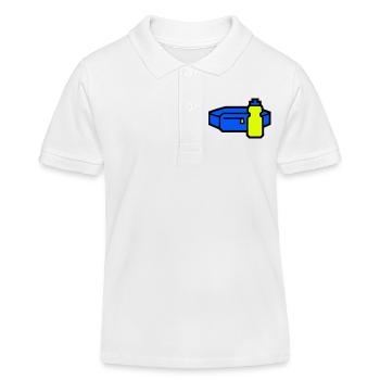 Courroir de ceinture d’hydratation pratique - Polo enfant bio Stanley/Stella - blanc - Devant