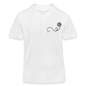 Boule de laine de dessin animé - Polo enfant bio Stanley/Stella - blanc - Devant