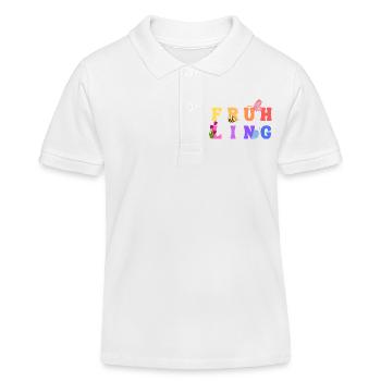 Frühling - Jahreszeit - Kinder Organic Poloshirt Mini Sprinter von Stanley/Stella - Weiß - Vorne