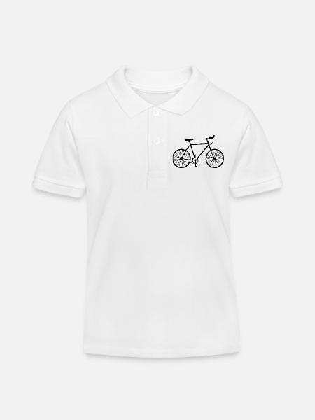 Fahrrad T-shirt Geschenk Radfahrer - Kinder Organic Poloshirt Mini Sprinter von Stanley/Stella - Weiß