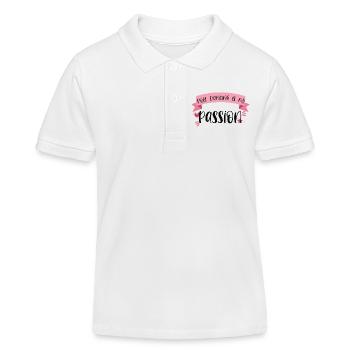 La pole dance est ma passion - Dancer Gift - Polo enfant bio Stanley/Stella - blanc - Devant