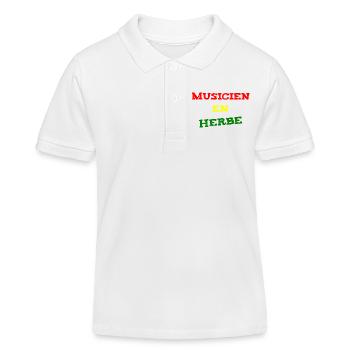 ANGEHENDER MUSIKER! (Reggae, Ska, Dub) - Kinder Organic Poloshirt Mini Sprinter von Stanley/Stella - Weiß - Vorne