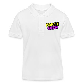 Party Crew - Kinder Organic Poloshirt Mini Sprinter von Stanley/Stella - Weiß - Vorne