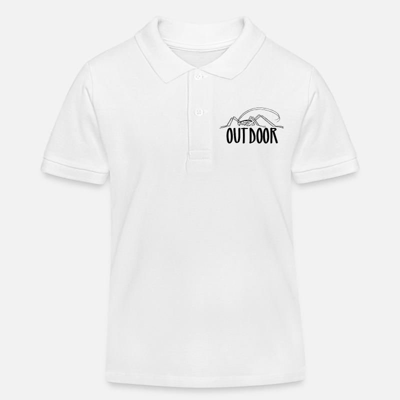 de plein air - Polo enfant bio Stanley/Stella - blanc