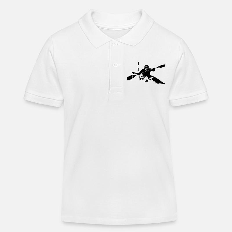 kayak - Polo enfant bio Stanley/Stella - blanc