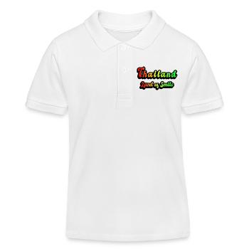 Thailand Land des Lächelns - Kinder Organic Poloshirt Mini Sprinter von Stanley/Stella - Weiß - Vorne