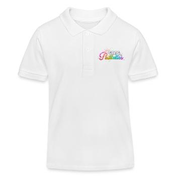 Gang des paillettes Le retour nouveau design - Polo enfant bio Stanley/Stella - blanc - Devant