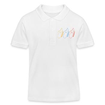 Géographie Géographe Drôle Gladagascar Sadagascar - Polo enfant bio Stanley/Stella - blanc - Devant