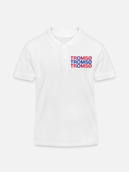 TROMSO Norvège Norvège Norvège Drapeau norvégien - Polo enfant bio Stanley/Stella - blanc