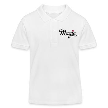 magic - Kinder Organic Poloshirt Mini Sprinter von Stanley/Stella - Weiß - Vorne