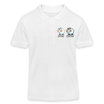 Schaf - Kinder Organic Poloshirt Mini Sprinter von Stanley/Stella - Weiß - Vorne