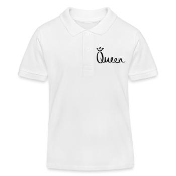 Queen - Kinder Organic Poloshirt Mini Sprinter von Stanley/Stella - Weiß - Vorne