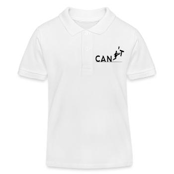 Manchmal können Dinge getan werden, wenn Sie möchten # - Kinder Organic Poloshirt Mini Sprinter von Stanley/Stella - Weiß - Vorne