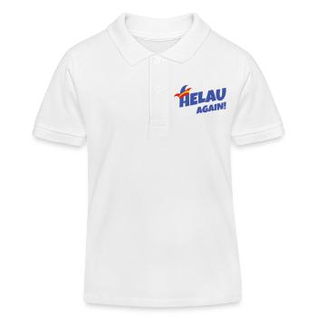 Helau encore – style carnaval - Polo enfant bio Stanley/Stella - blanc - Devant