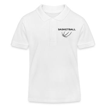 Basket-ball - Polo enfant bio Stanley/Stella - blanc - Devant