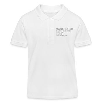 Manchester – Angleterre Lyrique - Polo enfant bio Stanley/Stella - blanc - Devant