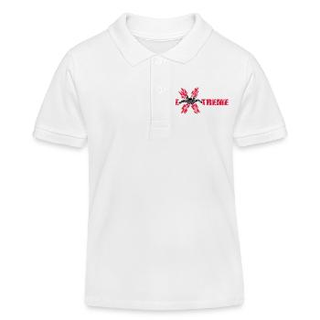 skydiver extreme - Kinder Organic Poloshirt Mini Sprinter von Stanley/Stella - Weiß - Vorne