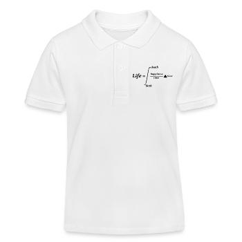 Life Death Happiness time birth - Kinder Organic Poloshirt Mini Sprinter von Stanley/Stella - Weiß - Vorne