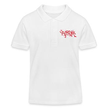 Rostock T-Shirt Graffiti Style - Kids Organic Polo Shirt by Stanley/Stella - white - Front