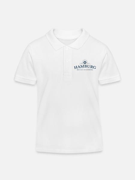 Hamburg - Kinder Organic Poloshirt Mini Sprinter von Stanley/Stella - Weiß