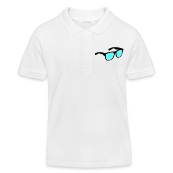 Brille Sonnenbrille - Kinder Organic Poloshirt Mini Sprinter von Stanley/Stella - Weiß - Vorne
