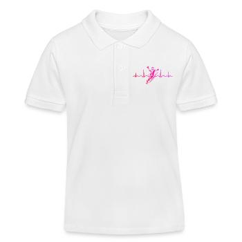 Handball Love to Wear pour les hommes - Polo enfant bio Stanley/Stella - blanc - Devant
