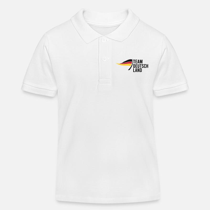 Équipe Allemagne - Polo enfant bio Stanley/Stella - blanc